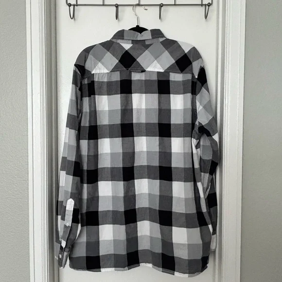 Sun + Stone • Men's Burke Regular-Fit Plaid Button-Down Shirt - Size XXL - Picture 2 of 16